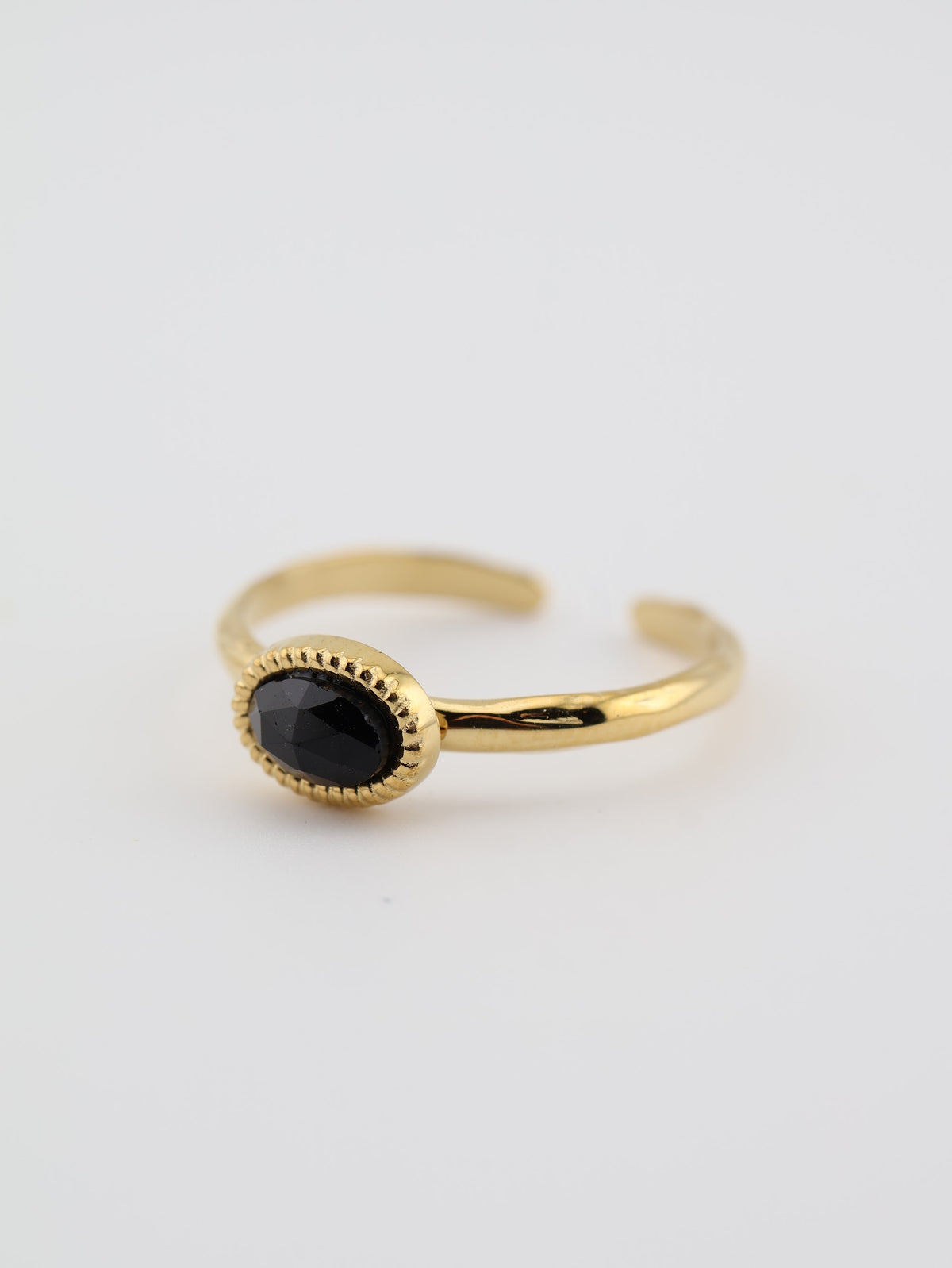 Milan Ring Black Agate