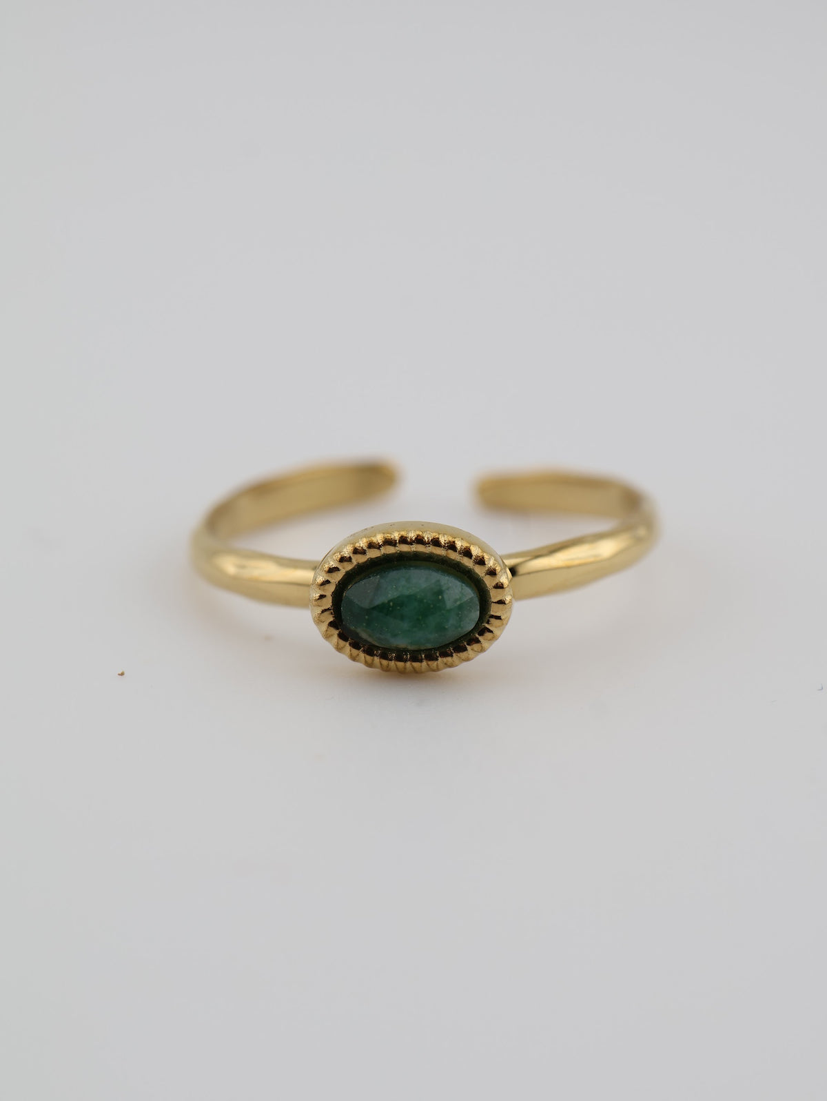 Milan Ring African Jade