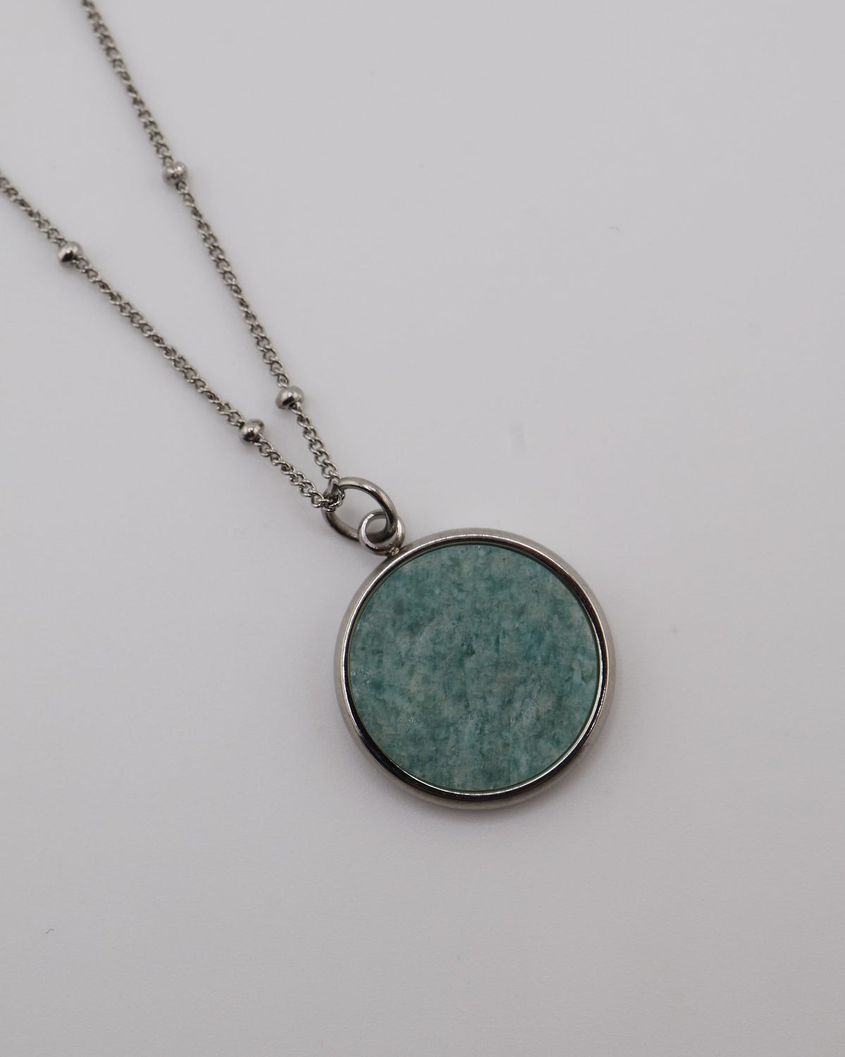 Juna Amazonite Silver necklace — NOEVAH