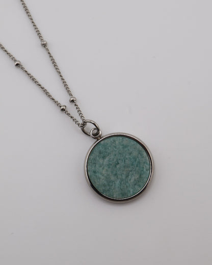 Juna Amazonite Silver necklace — NOEVAH