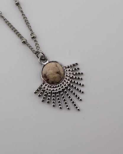 Mystic Jasper Silver necklace — NOEVAH