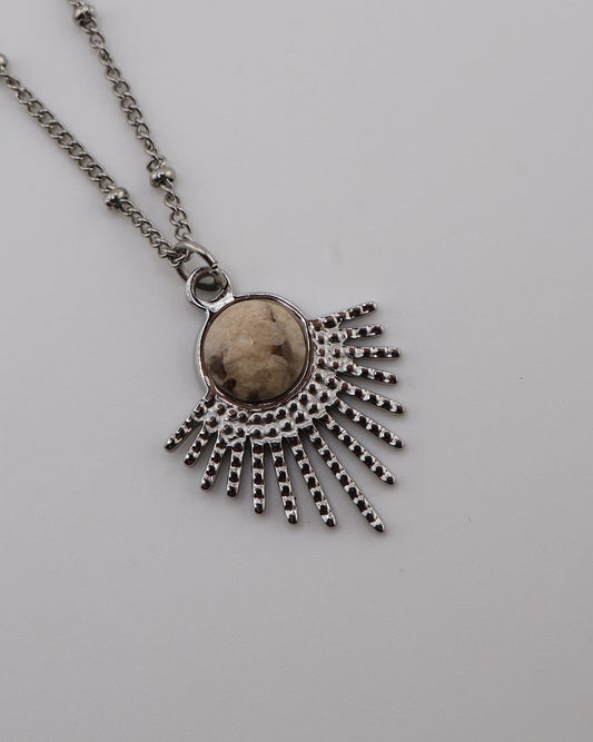 Mystic Jasper Silver necklace — NOEVAH