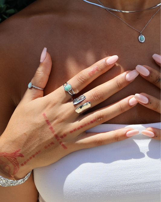 Prisma Silver ring — stainless steel | NOEVAH