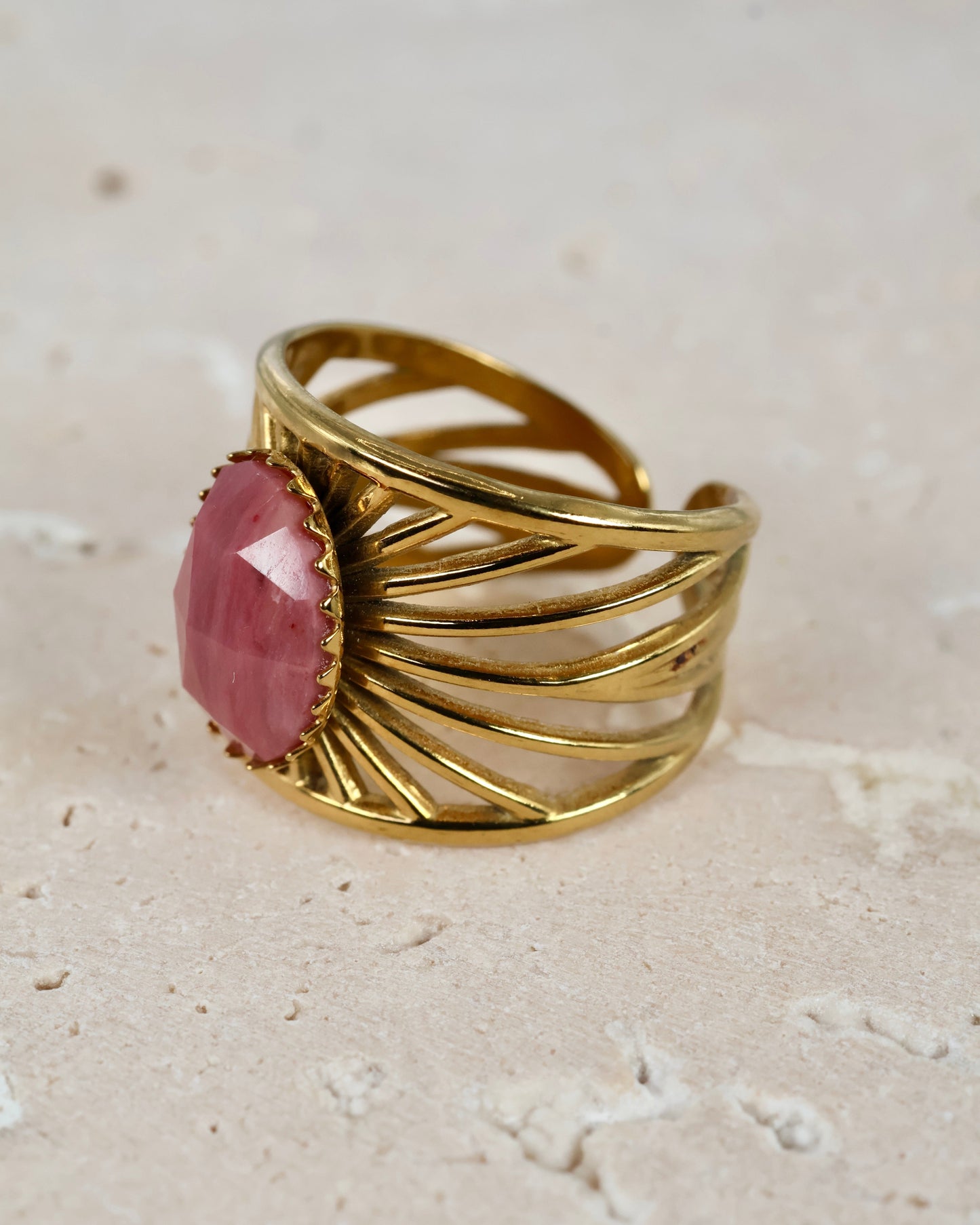 Bali Amazonite ring — natural stone | NOEVAH