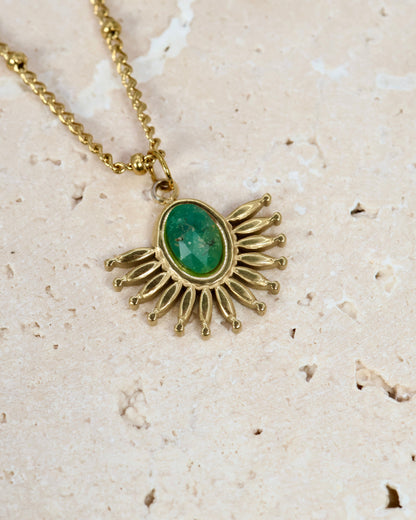 Solaris African Jade necklace — natural stone | NOEVAH