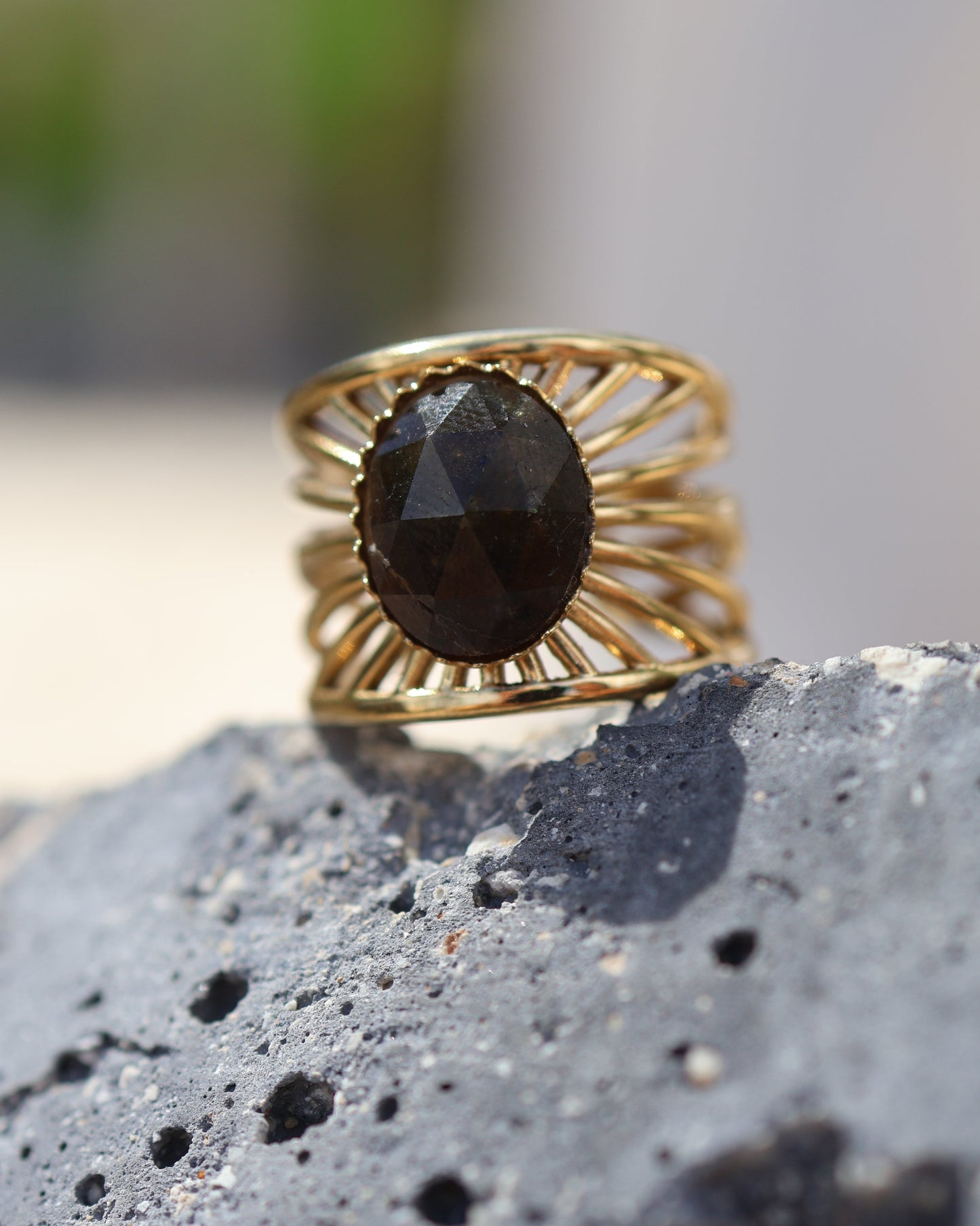Bali Labradorite ring — natural stone | NOEVAH