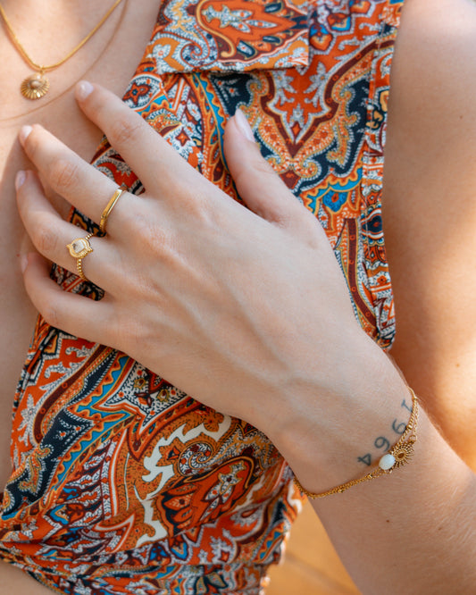 Akumal White Quartz bracelet — natural stone | NOEVAH