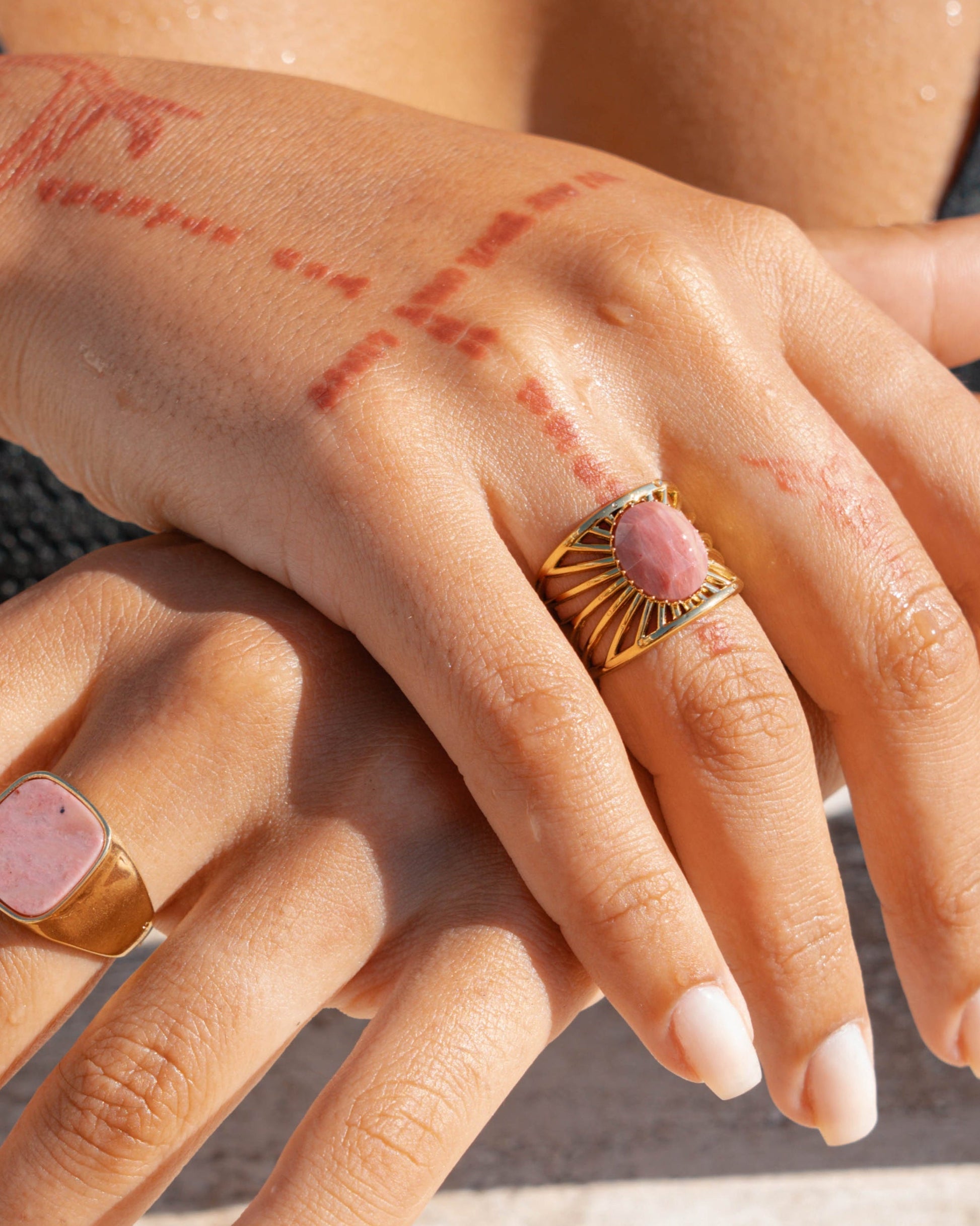 Bali Amazonite ring — natural stone | NOEVAH