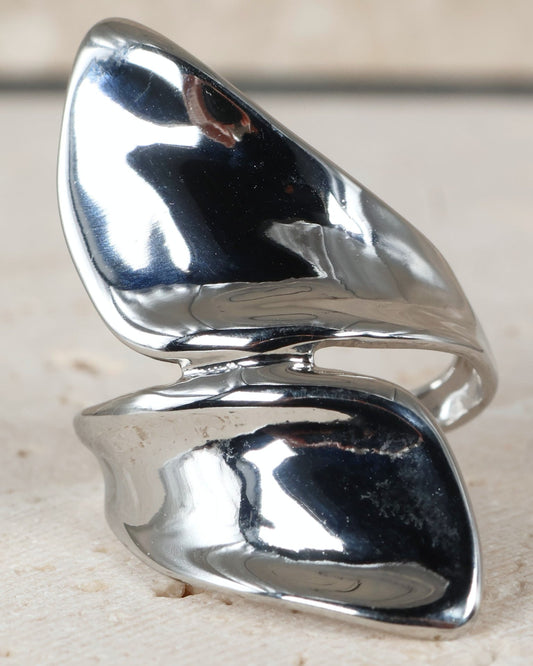 Gaia Silver ring — stainless steel | NOEVAH