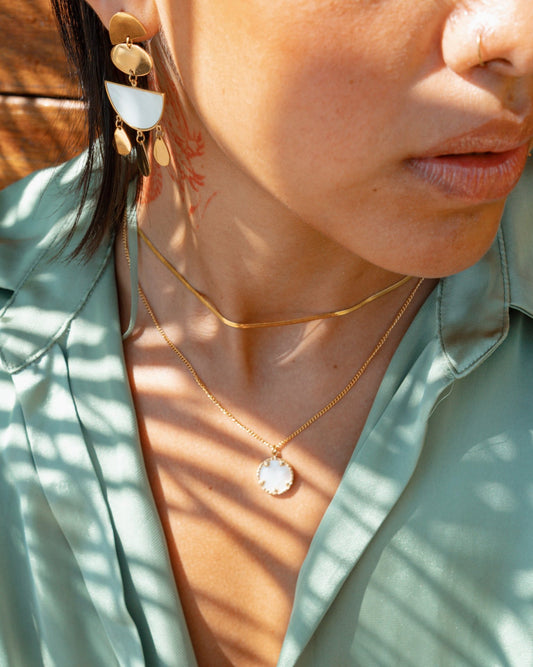 Quisada Gold necklace — stainless steel | NOEVAH