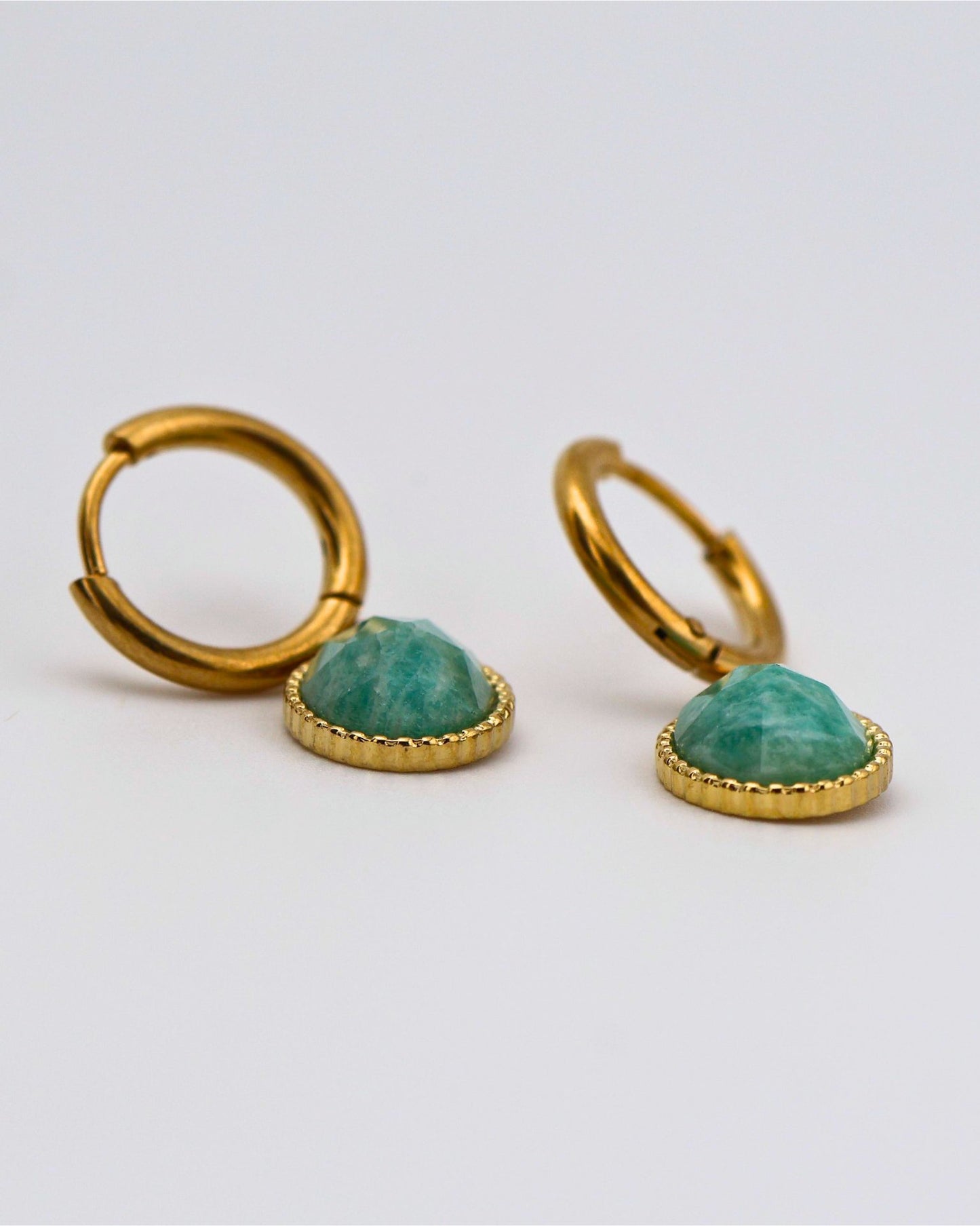 Portimao Amazonite earrings — natural stone | NOEVAH