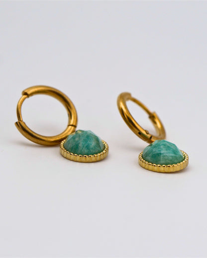 Portimao Amazonite earrings — natural stone | NOEVAH