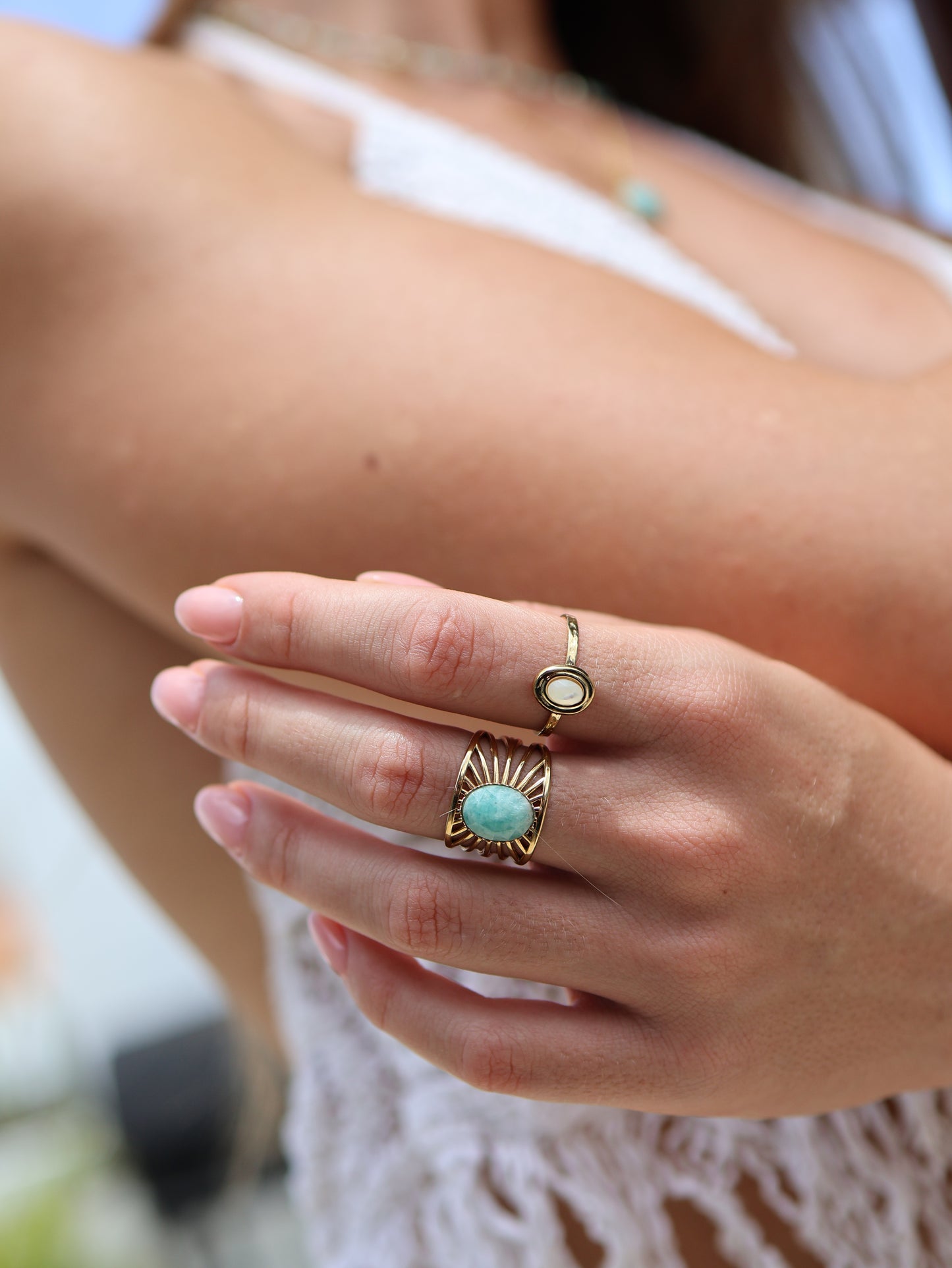 Amalya Ring | Mother of Pearl
