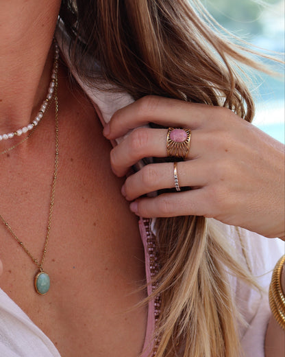 Bali Amazonite ring — natural stone | NOEVAH