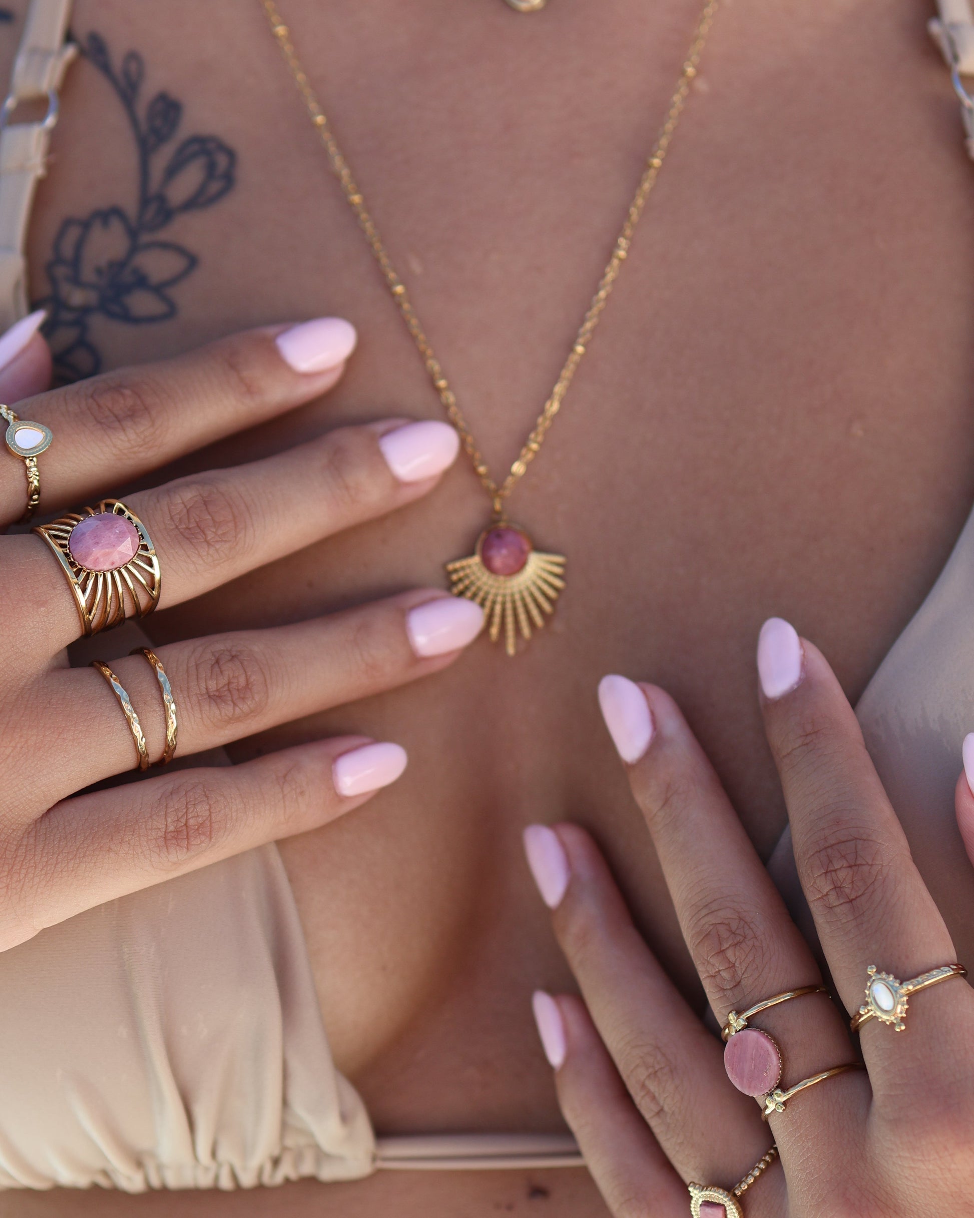 Bali Amazonite ring — natural stone | NOEVAH
