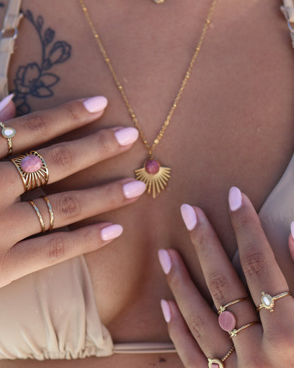 Bali Amazonite ring — natural stone | NOEVAH