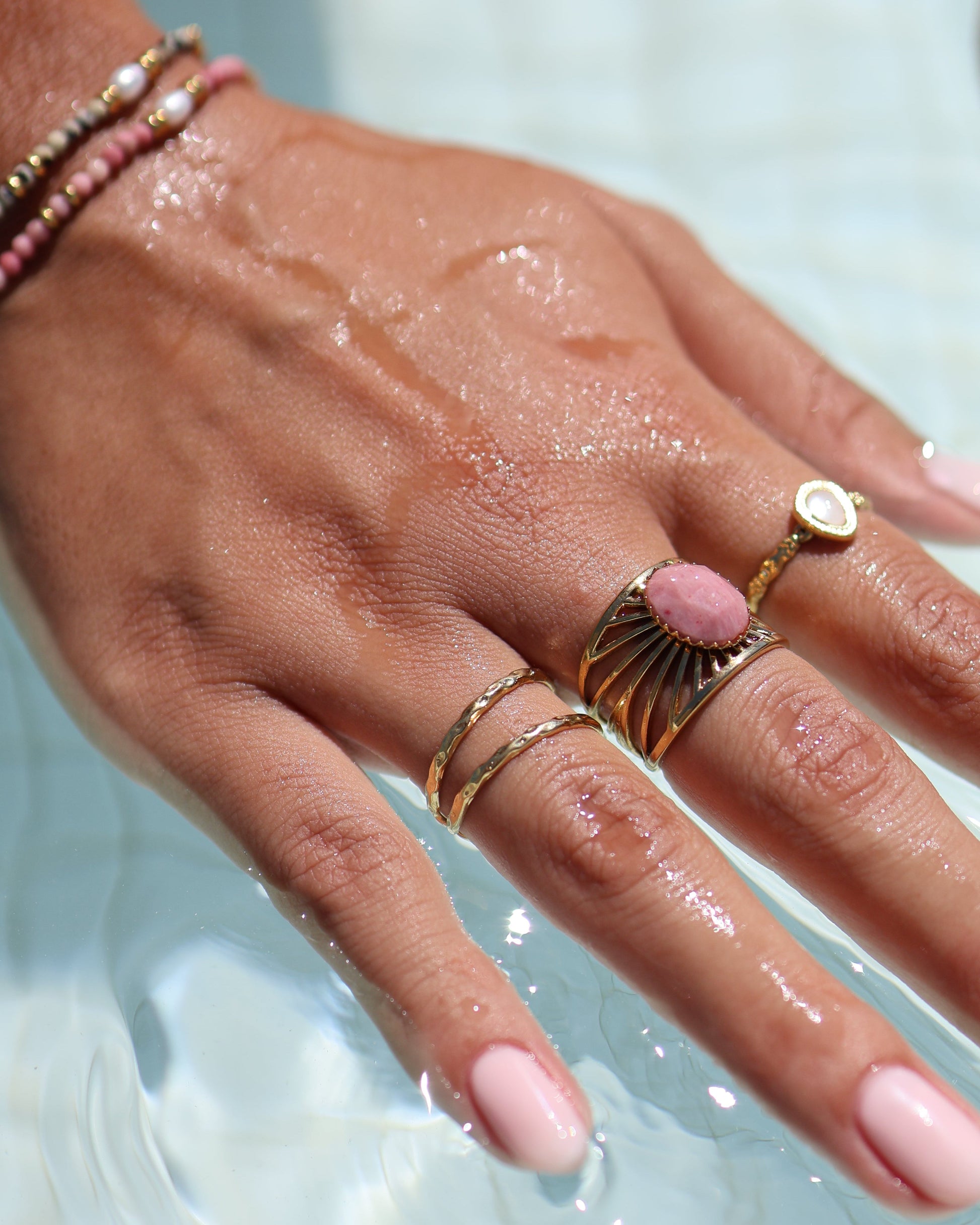 Bali Amazonite ring — natural stone | NOEVAH