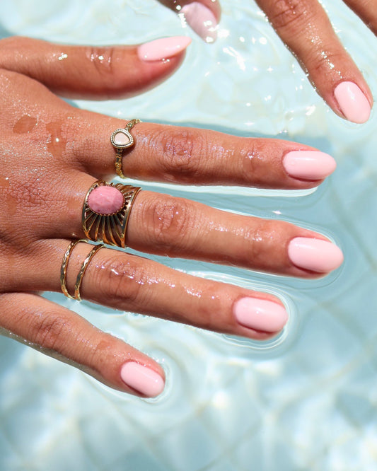 Petra Gold ring — stainless steel | NOEVAH