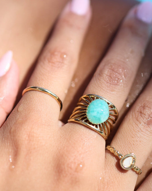 Alba Gold ring — stainless steel | NOEVAH