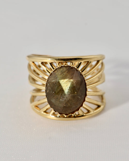 Bali Labradorite ring — natural stone | NOEVAH