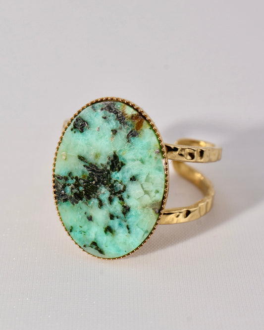Hakone African Turquoise ring — natural stone | NOEVAH