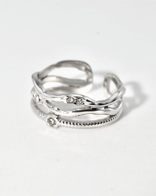 Osaka Silver ring — stainless steel | NOEVAH