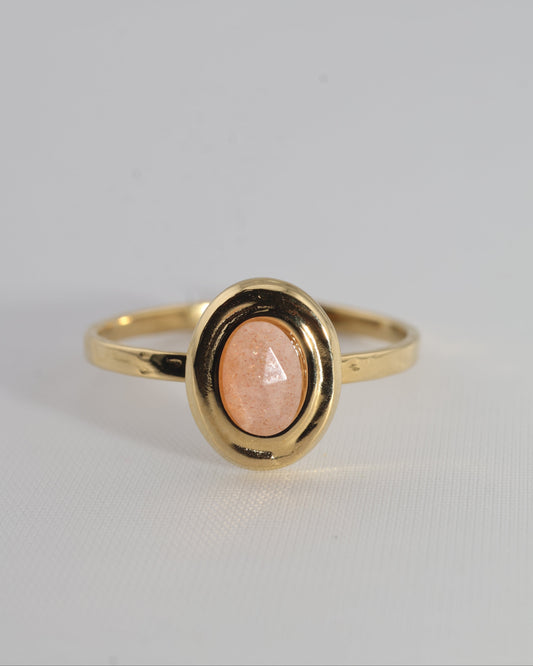 Amalya Sunstone ring — natural stone | NOEVAH