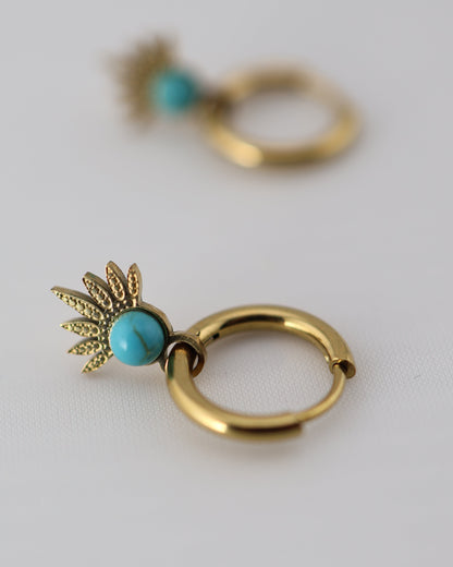 Boucles d'oreilles AURELIA African Turquoise NOEVAH