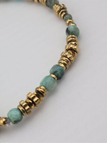 Bohemia African Turquoise bracelet — natural stone | NOEVAH