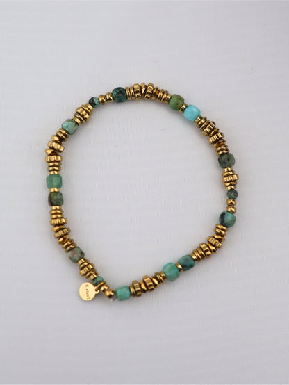 Bohemia African Turquoise bracelet — natural stone | NOEVAH