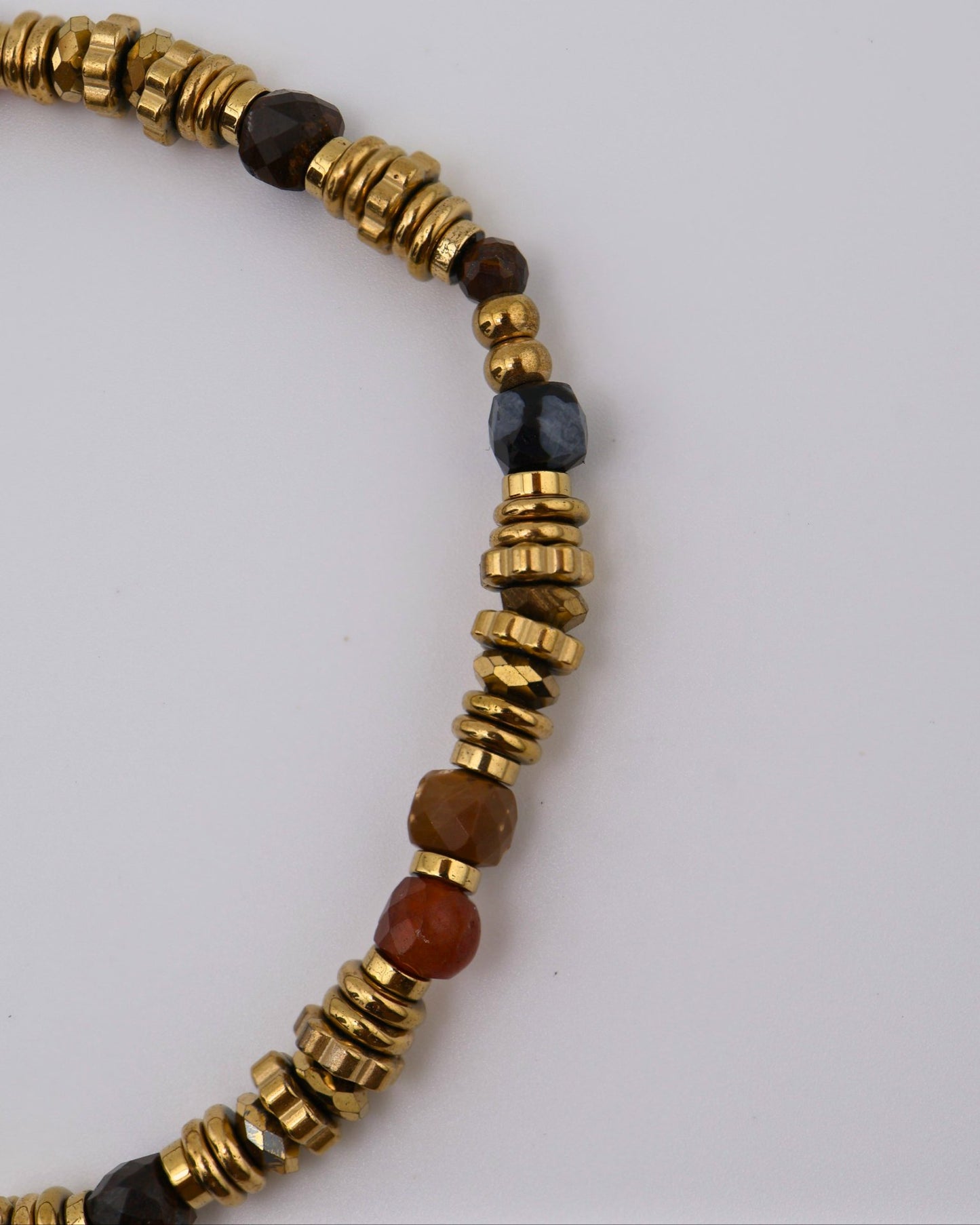 Bohemia Indian Jasper bracelet — natural stone | NOEVAH