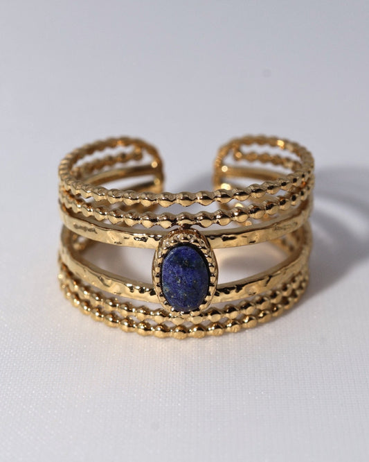 Lagos Lapis Lazuli ring — natural stone | NOEVAH