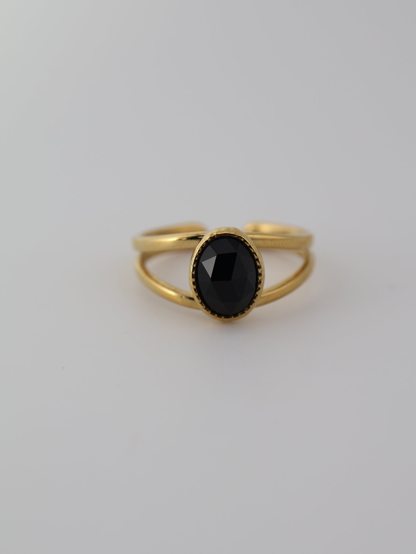 Portimao Black Agate Ring
