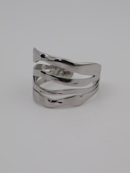 Amazonia Silver ring — stainless steel | NOEVAH