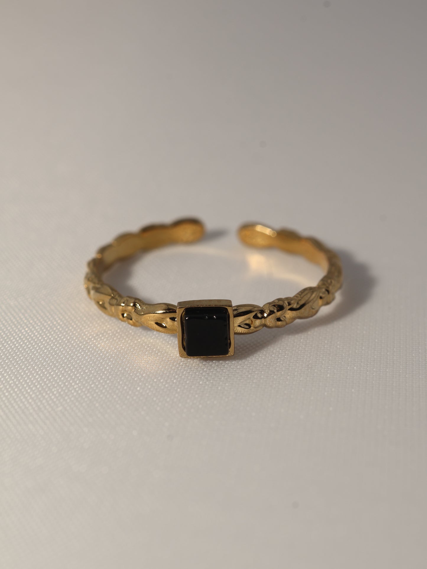Lima Black Agate ring