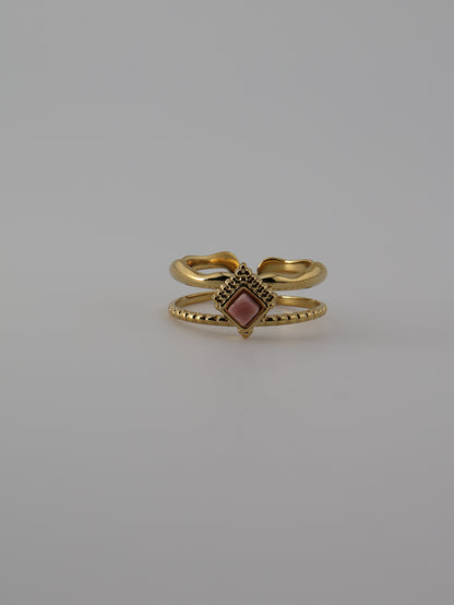 Mykonos Rhodochrosite Ring