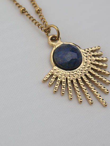Mystic Lapis Lazuli necklace — natural stone | NOEVAH