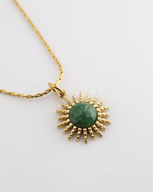 Samira African Jade necklace — natural stone | NOEVAH