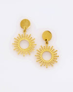 Adela Gold earrings — stainless steel | NOEVAH