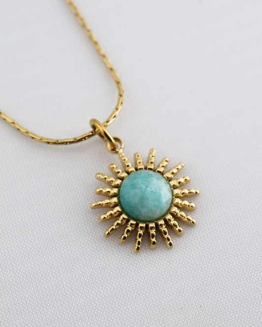 Samira Amazonite necklace — natural stone | NOEVAH