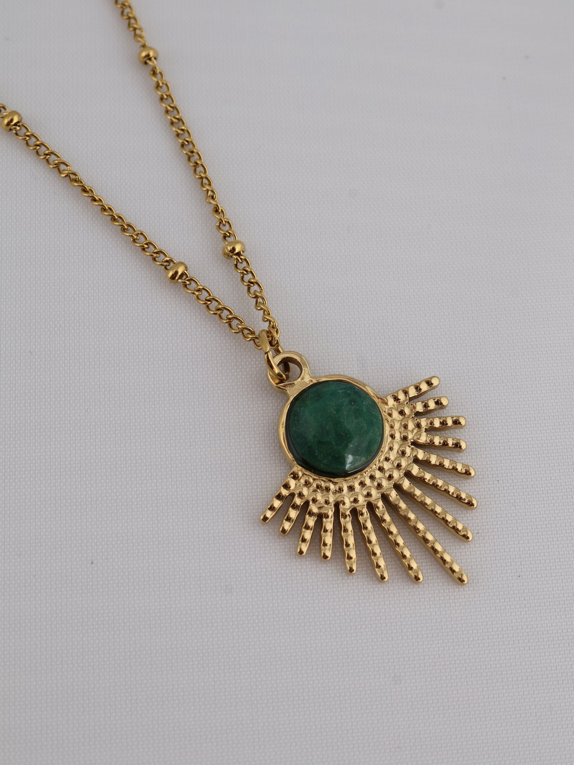 Mystic African Jade necklace — natural stone | NOEVAH