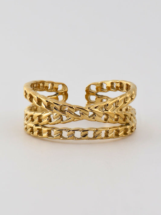 Mila Gold ring — stainless steel | NOEVAH