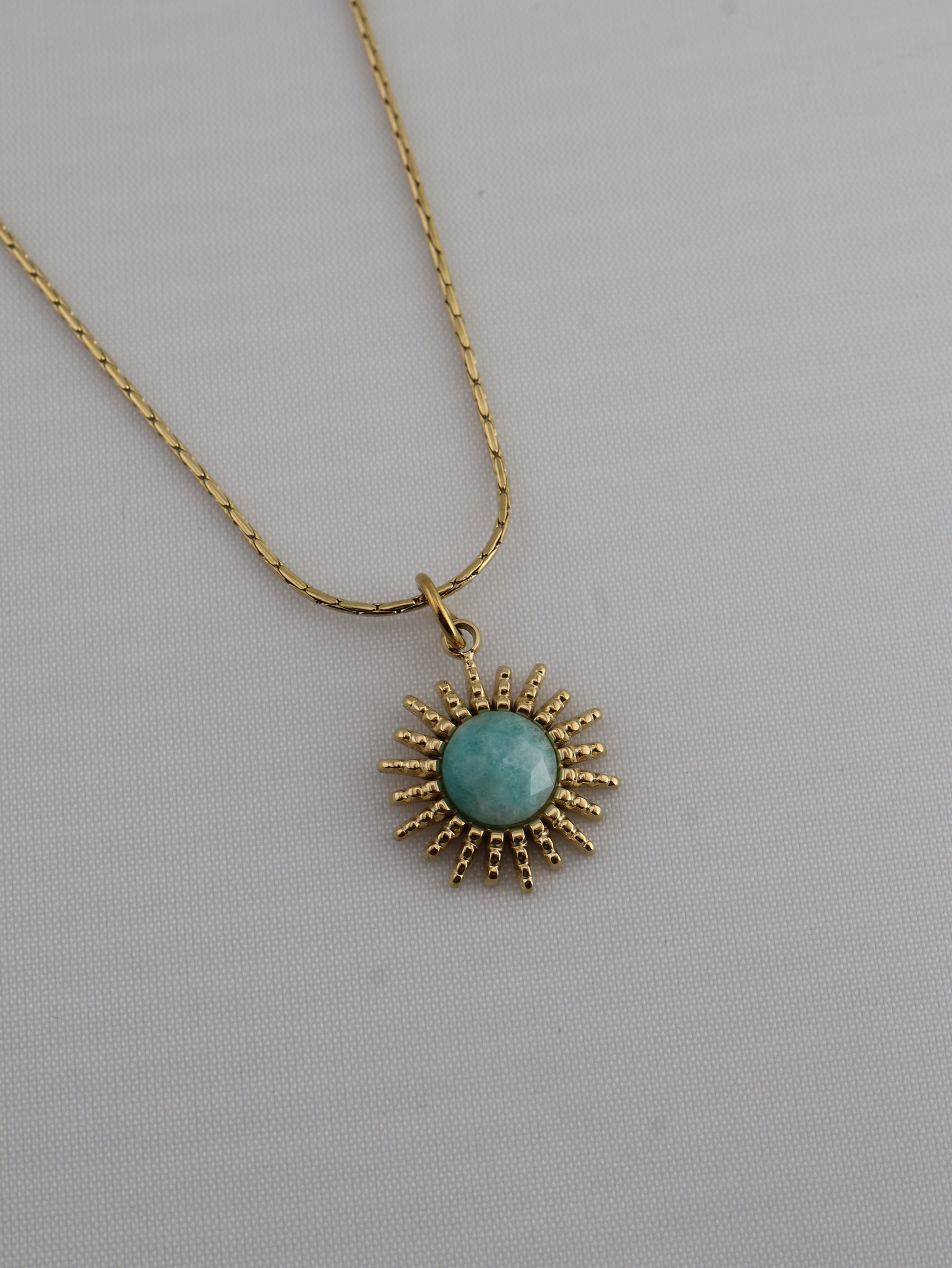 Samira Amazonite necklace — natural stone | NOEVAH