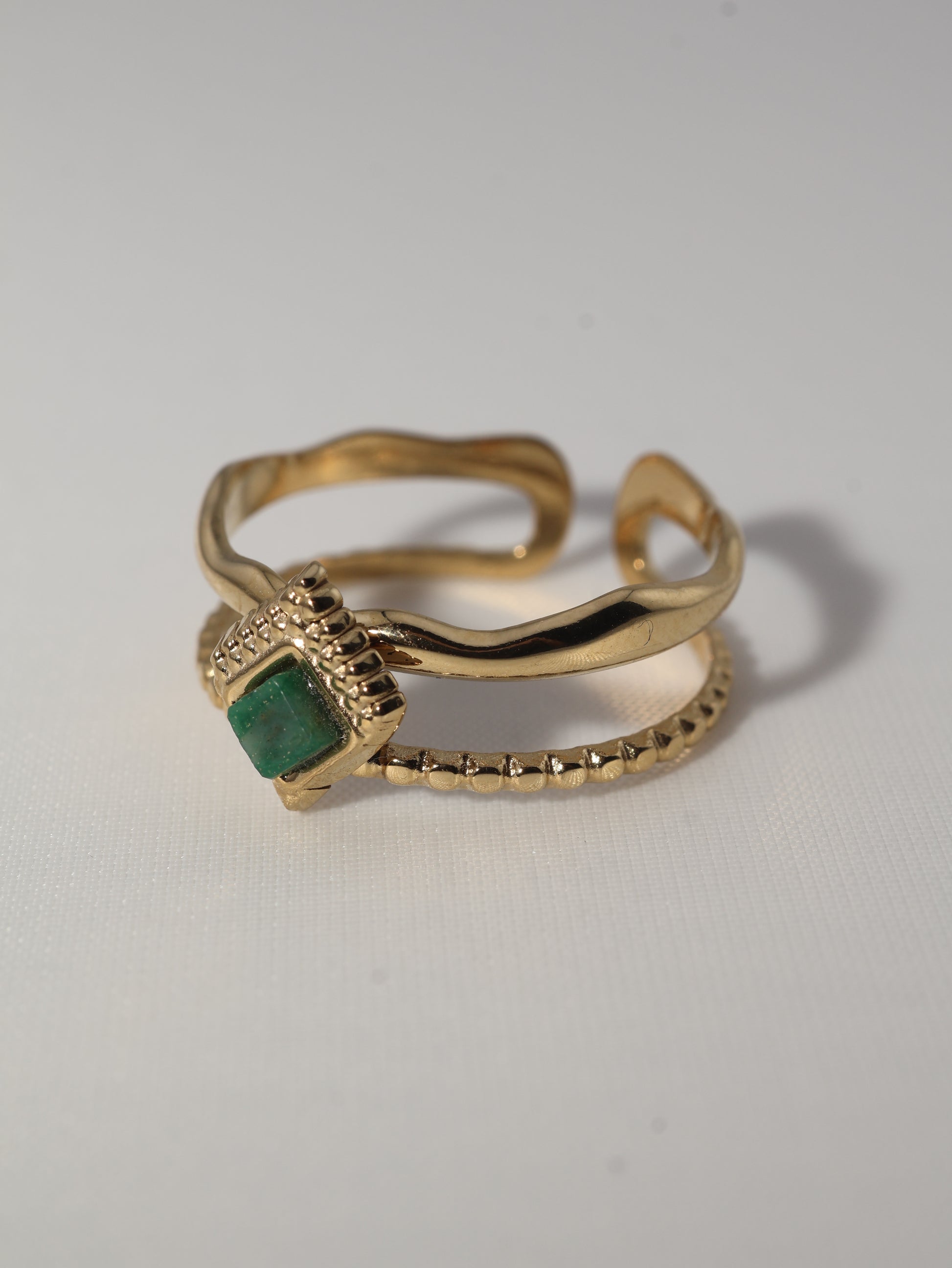 Mykonos African Jade Ring