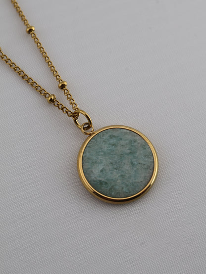 Juna Amazonite necklace — natural stone | NOEVAH