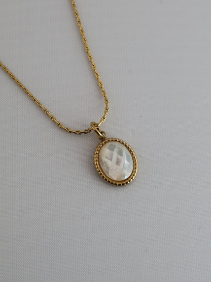Portimao Mother of Pearls necklace — natural stone | NOEVAH