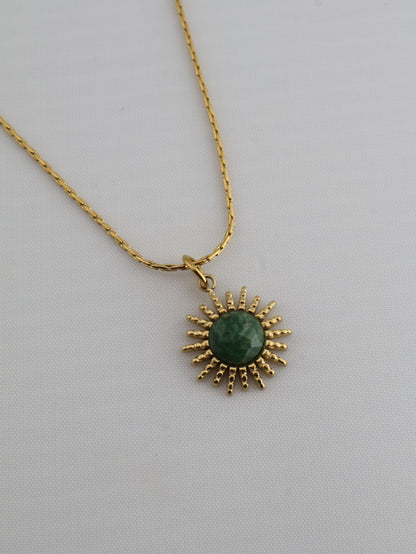Samira African Jade necklace — natural stone | NOEVAH