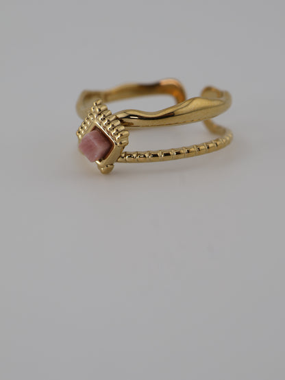 Mykonos Rhodochrosite Ring