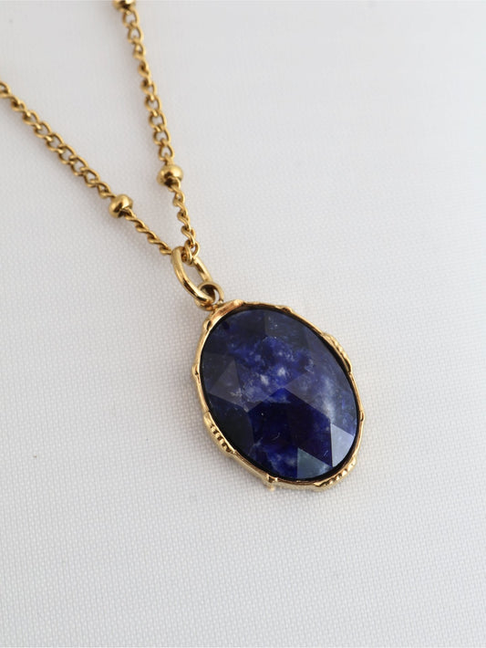 Portimao Lapis Lazuli necklace — natural stone | NOEVAH
