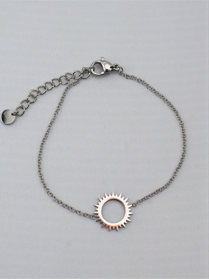 Mazaluna Silver bracelet — stainless steel | NOEVAH